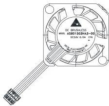 BSB01703HA3-00CAJ, Blowers &amp; Centrifugal Fans Blower, 17x3mm, 3VDC, Sleeve, 3 Position Connector, Lock Rotor Sensor