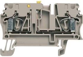 Isolating and measuring isolating terminal block, spring balancer connection, 0.5-4.0 mm², 20 A, 6 kV, dark beige, 1831280000