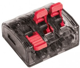 Клемма СМК 221-413 3 отверстия 0.2-4.0 мм2 100шт. PROxima SQplc-smk-221-413