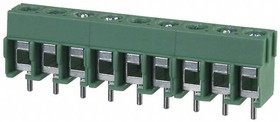 PCB terminal, 9 pole, pitch 5 mm, AWG 26-14, 17.5 A, screw connection, green, 1935239