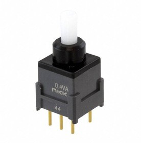 BB26AP, Pushbutton Switches DPDT ON-ON STRAIGHT PC .4VA