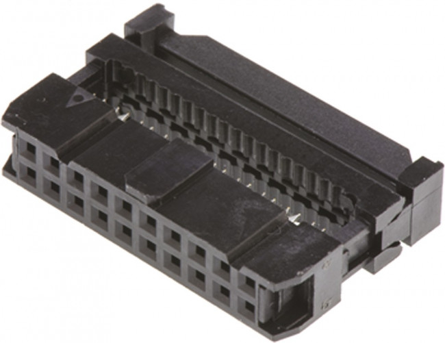 T812120A101CEU, Amphenol 20-Way IDC Connector Socket for Cable Mount, 2-Row