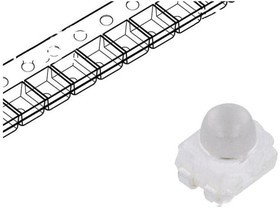 HSMC-A431-X90M1, LED; SMD; 3528,PLCC4; red; 2240?7150mcd; 3.5x2.8x3.87mm; 30°; 50mA