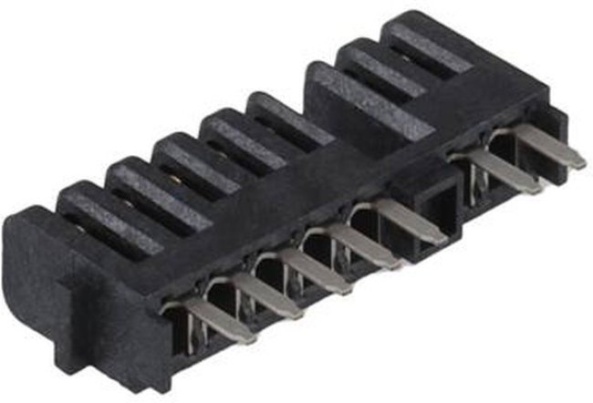 1827685-4, Conn Battery Connector RCP 7 POS 2mm Solder RA Side Entry Thru-Hole Box