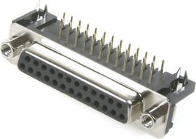 DRB-25FA (DS-1037 - 25 - F), Розетка 25 pin на плату 7.2мм