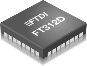 FT312D-32L1C-T, IC: интерфейс; USB-basic UART; Full Speed; 3,3ВDC; LQFP32