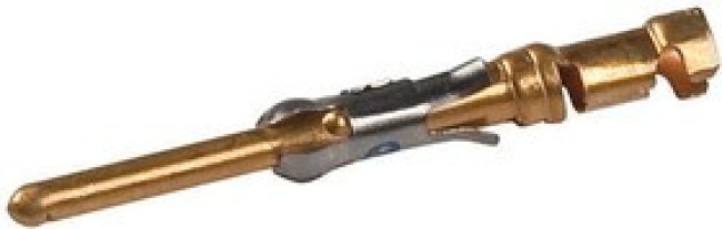 1-163082-0, Male Crimp Circular Connector Contact, Contact Size 16, Wire Size 18 15 AWG