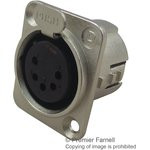 716-0500, 5 Way Panel Mount XLR Connector, Female, Silver Plated Contacts, 50 V ac 716-0500, 5 Way Panel Mount XLR Connector, Female, Silver Plated Contacts, 50 V ac