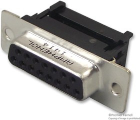 L17DAFRA15SC309, D-Sub Standard Connectors 15P Sz A Metal Shell Skt Flat Ribbon L17DAFRA15SC309, D-Sub Standard Connectors 15P Sz A Metal Shell Skt Flat Ribbon