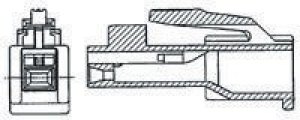 176279-9, AMP Universal Power Male Connector Housing, 4mm Pitch, 15 Way, 3 Row