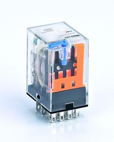 Реле промежуточное 4 конт. с LED и TEST 3А 12В DC SchE 23803DEK