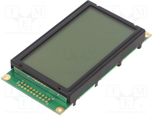 RG12864F-FHW-V, Дисплей: LCD, графический, 128x64, FSTN Positive, LED, PIN: 20