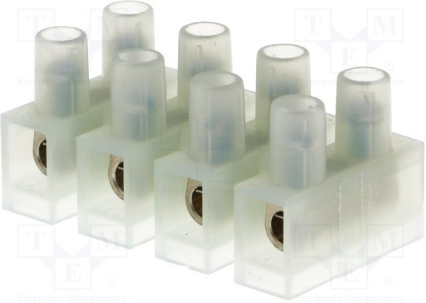 BM 93CS4, Клеммник, зажим под винт, 4мм2, 400В, Кол-во полюс: 4, клеммы: 8