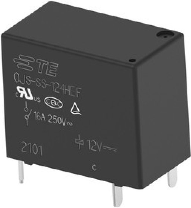 OJS-SS-124HEF,00000, POWER RELAY, SPST-NO, 24VDC, 16A, THT