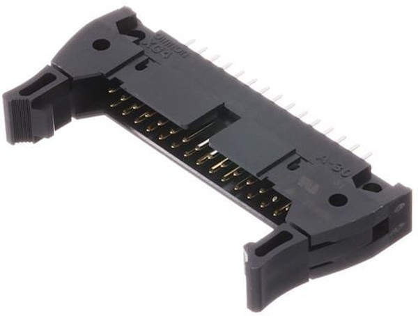 XG4A-3031, 2.54mm StraIght Gold 2x15P 15 Horn buckle 2.54mm 2 PlugIn,P=2.54mm IDC Connectors