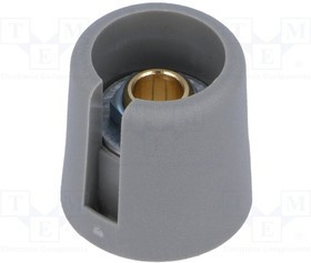 A3016638, Ручка, с указателем, полиамид, dоси: 6,35мм, d16x16мм, серый