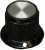 PK50B1/4, Knobs &amp; Dials .748" DOT IND/SKIRT STR KNURL KNOB