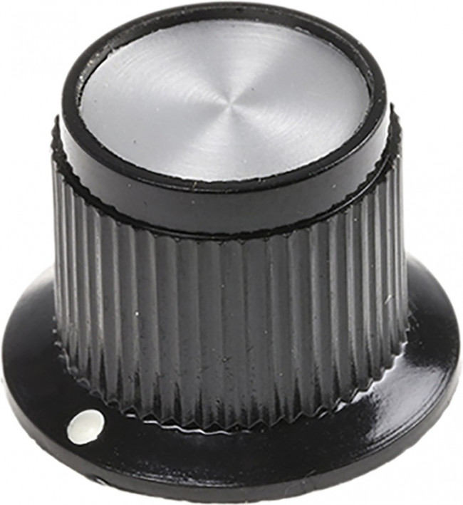 PK50B1/4, Knobs &amp; Dials .748" DOT IND/SKIRT STR KNURL KNOB