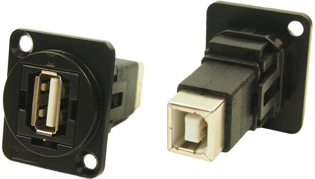 CP30209NMB, Адаптер USB, CSK Hole, Гнездо USB Типа A, Гнездо USB Типа B, USB 2.0, FT CP30209NMB, Адаптер USB, CSK Hole, Гнездо USB Типа A, Гнездо USB Типа B, USB 2.0, FT