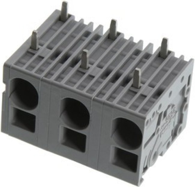 2626-1353, TERMINAL BLOCK, WTB, 3POS, 24-8AWG