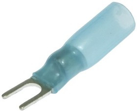 SV2-3.5 HST Blue, Наконечник кабельный вилочный изолированный SV2-3.5 HST, 27 А, 16-14 AWG, синий, латунь луженая