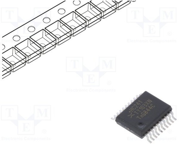 74HC241DB,118, IC: digital; buffer,non-inverting,line driver; Ch: 8; CMOS; SMD