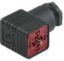 GDM2014J-SW, Прямоугольный разъем питания, черный, 2 контакт(-ов), GDM, Монтаж на Кабель, Винт, Гнездо