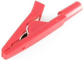 27.187.1, Зажим крокодил 10А красный