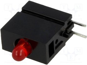 1808.2031, LED; в корпусе; красный; 3мм; Кол-во диод: 1; 20мА; 60°