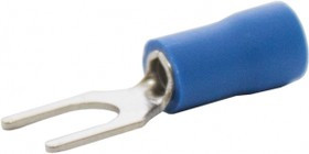 Engard Наконечник вилочный изолированный НВИ 1,5-2,5 отверстие под М5, цвет синий (1 пакет/50 шт.) NVI-2,5-5-B