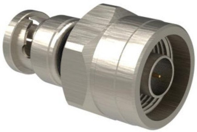 AD-NPBNCP-1, RF Adapters - Between Series BNC Plug to N-Type P ter 75 Ohm Straight
