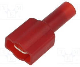 KEYS8297, Наконечник: плоский, 6,4мм, 0,8мм, "папа", обжим, на провод, медь