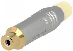 ACJR-SWH, RCA Phono Connectors Diecast SH GLD PLTD CONT COLRD GROM