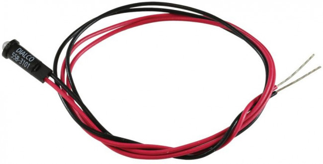 559-3001-027F, LED Panel Mount Indicators RedGreen Panel Mount 14in lead, PVC Free