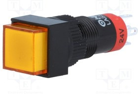V10F-11Z-24O, Переключатель: кнопочный, Пол: 2, SPDT, 0,5A/250ВAC, 1A/24ВDC, IP40