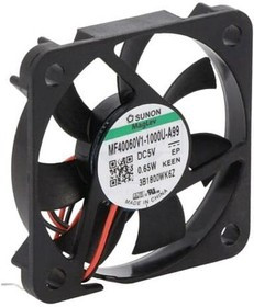 MF40060V1-1000U-A99, Вентилятор осевой, 5В DC, 40x40x6мм, подшипник Vapo, 10,65куб.м/ч, 29,3дБА