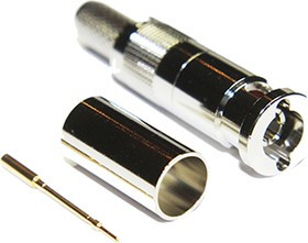 67-005-B66-FB, 75 Straight Cable Mount, Micro BNC Connector, Plug