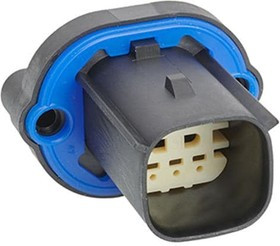 148028-6003, Automotive Connectors MX150 2X3 PNL MOUNT CONN POL C, DKGY
