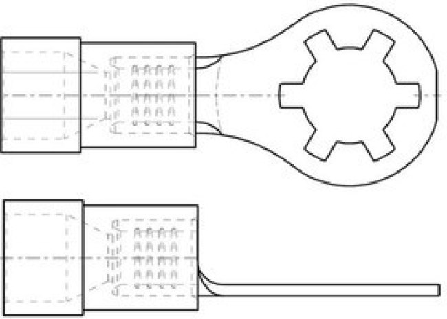 19075-0016, Terminals STAR RING INSUL TAPE TAPED (SRB-229-08XT)