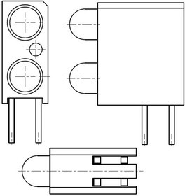 553-0182F, LED Circuit Board Indicators Bi-Level CBI