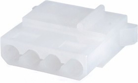 1-480424-0, Conn Housing PL 4 POS 5.08mm Crimp ST Cable Mount Natural Package
