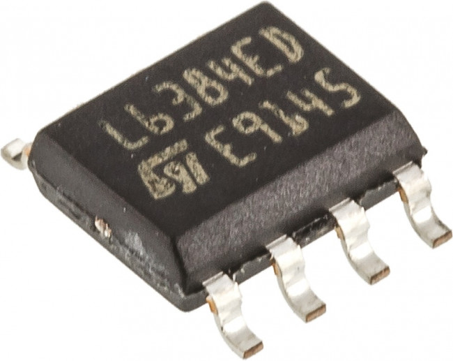 L6384ED, Driver 600V 2-OUT High and Low Side Half Brdg Inv/Non-Inv 8-Pin SO N Tube