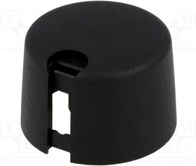 A1024649, Ручка, с указателем, пластмасса, dоси: 6мм, d24x16мм, черный