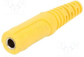 KU09LNI-GE, Гнездо, "банан" 4мм, 32А, 33ВAC, 70ВDC, желтый, никелированные KU09LNI-GE, Гнездо, "банан" 4мм, 32А, 33ВAC, 70ВDC, желтый, никелированные