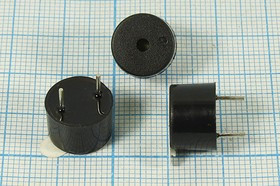 Излучатель звука пьезоэлектрический со встроенным генератором (3~18)В 12x9мм, 70дБ/3В згп 12x 9\ 3,0