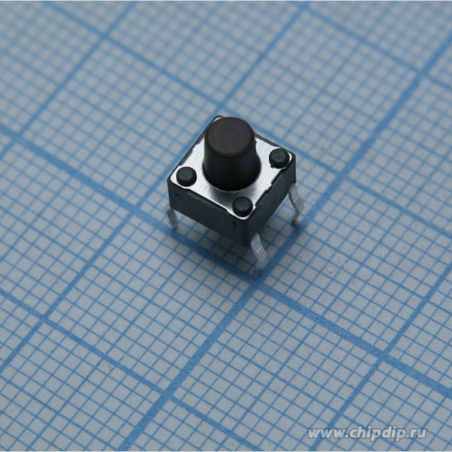 DTS-63N-V, Tactile Switches 6x6mm 160gf BROWN