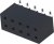 ZL264-10DG, Гнездо, штыревой, "мама", PIN: 10, вертикальный, 2,54мм, SMT, 2x5