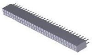 3-534206-1, Conn Socket Strip SKT 62 POS 2.54mm Solder ST Top Entry Thru-Hole Tube