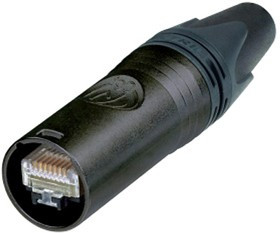 NE8MX6-B, Модульный разъем, Cat6a, RJ45 Plug, 1 x 1 (Port), 8P8C, Cat6a, IP65, Монтаж на Кабель