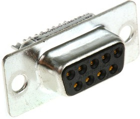 FCE17-E09SM-290, FCE17 9 Way Panel Mount D-sub Connector Socket